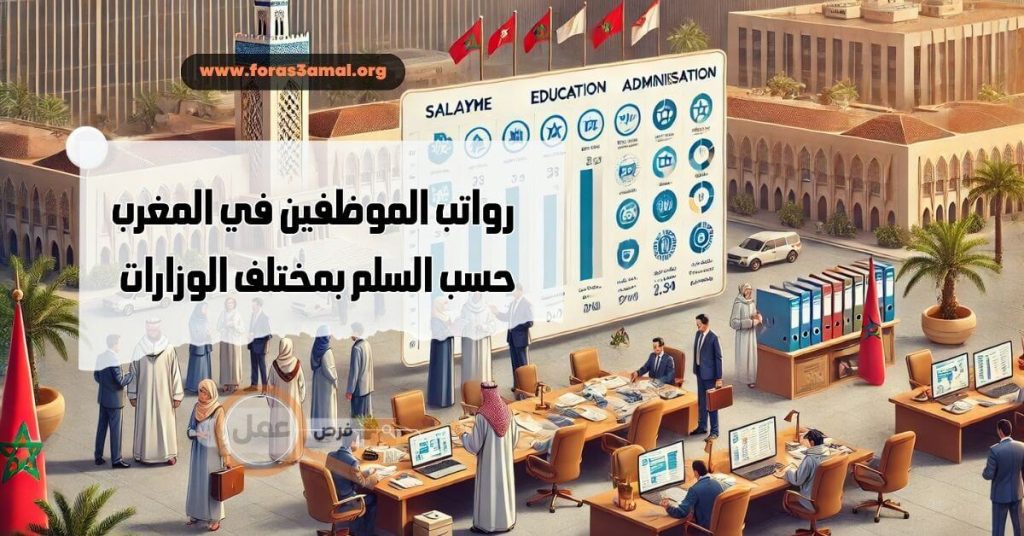 ما هي رواتب الموظفين في المغرب حسب السلم بمختلف الوزارات 2025